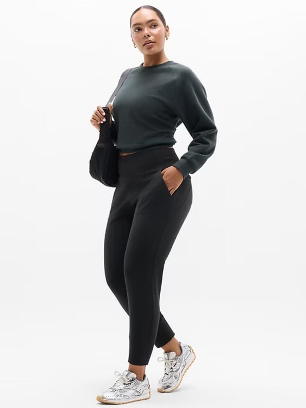 Athleta Venice Black Athleisure Athletic Travel Lounge Jogger Pants Plus Size 2X